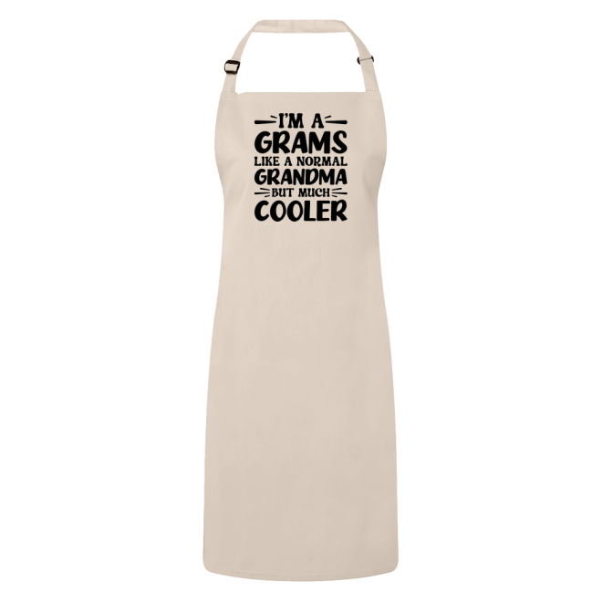 I'm A Grams Like A Normal Grandma But Much Cooler Apron – Funny Grams Gift – Grandma Apron – Gift For Grams