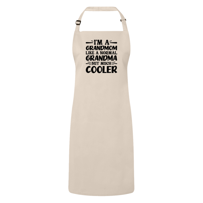 I'm A Grandmom Like A Normal Grandma But Much Cooler Apron – Funny Grandmom Gift – Grandma Apron – Gift For Grandmom