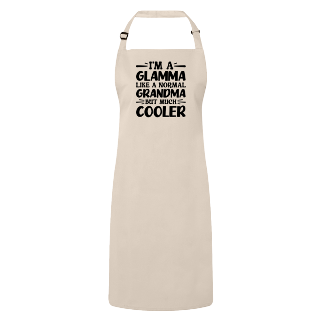 I'm A Glamma Like A Normal Grandma But Much Cooler Apron – Funny Glamma Gift – Grandma Apron – Gift For Glamma