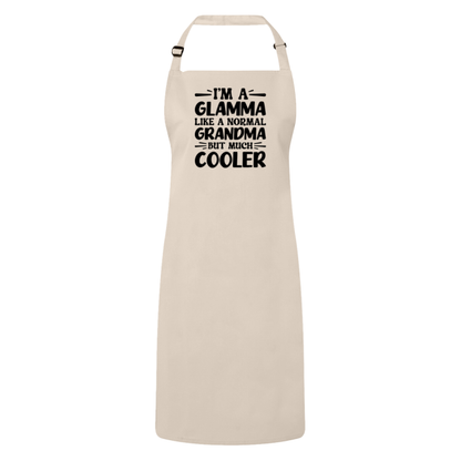 I'm A Glamma Like A Normal Grandma But Much Cooler Apron – Funny Glamma Gift – Grandma Apron – Gift For Glamma