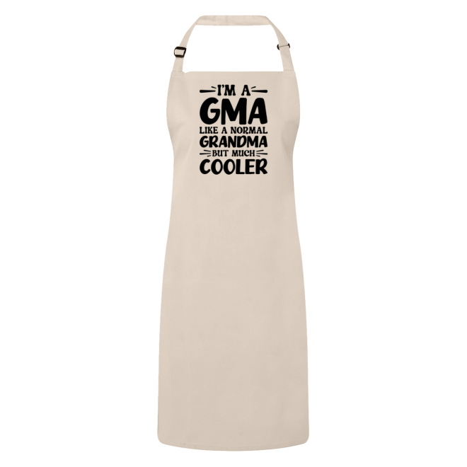 I'm A Gma Like A Normal Grandma But Much Cooler Apron – Funny Gma Gift – Grandma Apron – Gift For Gma