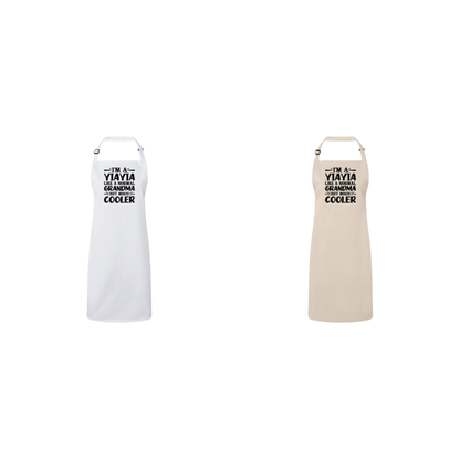 I'm A Yiayia Like A Normal Grandma But Much Cooler Apron – Funny Yiayia Gift – Grandma Apron – Gift For Yiayia