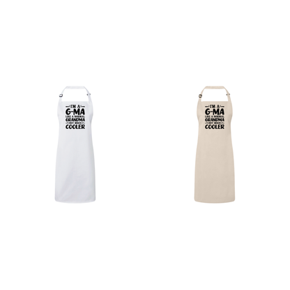 I'm A G-Ma Like A Normal Grandma But Much Cooler Apron – Funny G-Ma Gift – Grandma Apron – Gift For G-Ma