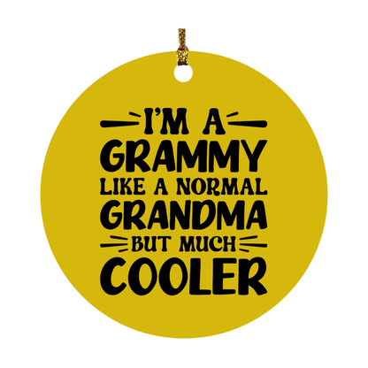 I'm A Grammy Like A Normal Grandma But Much Cooler Ornament – Funny Grammy Christmas Ornament – Gift For Grammy – Grandma Ornament