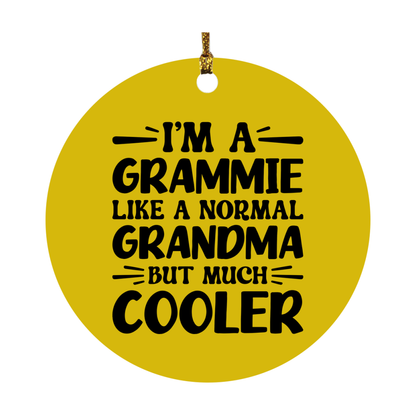 I'm A Grammie Like A Normal Grandma But Much Cooler Ornament – Funny Grammie Christmas Ornament – Gift For Grammie – Grandma Ornament