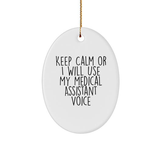Funny Medical Assistant Gifts for Men, Women, Coworkers, Friends, Family - Keep Calm Christmas Unique Gifts from Men, Women, Friends, Family - Image 1