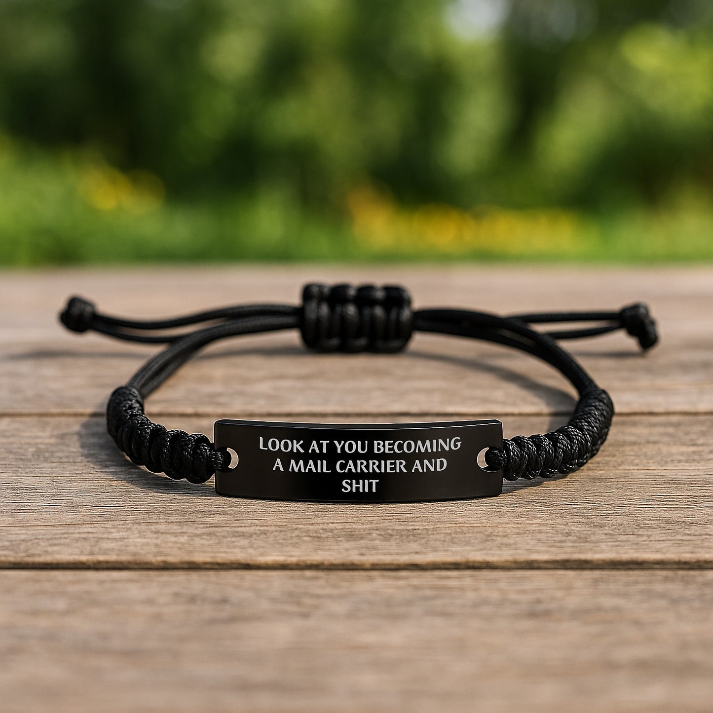 Funny Mail Carrier Gifts for Him, Rope Bracelet, Birthday Unique Gifts from Friends or Family - Image 2