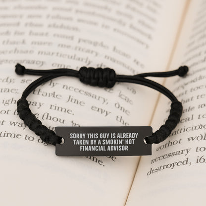 Financial Advisor Gifts for Valentine's - Rope Bracelet Funny Quote - Image 3