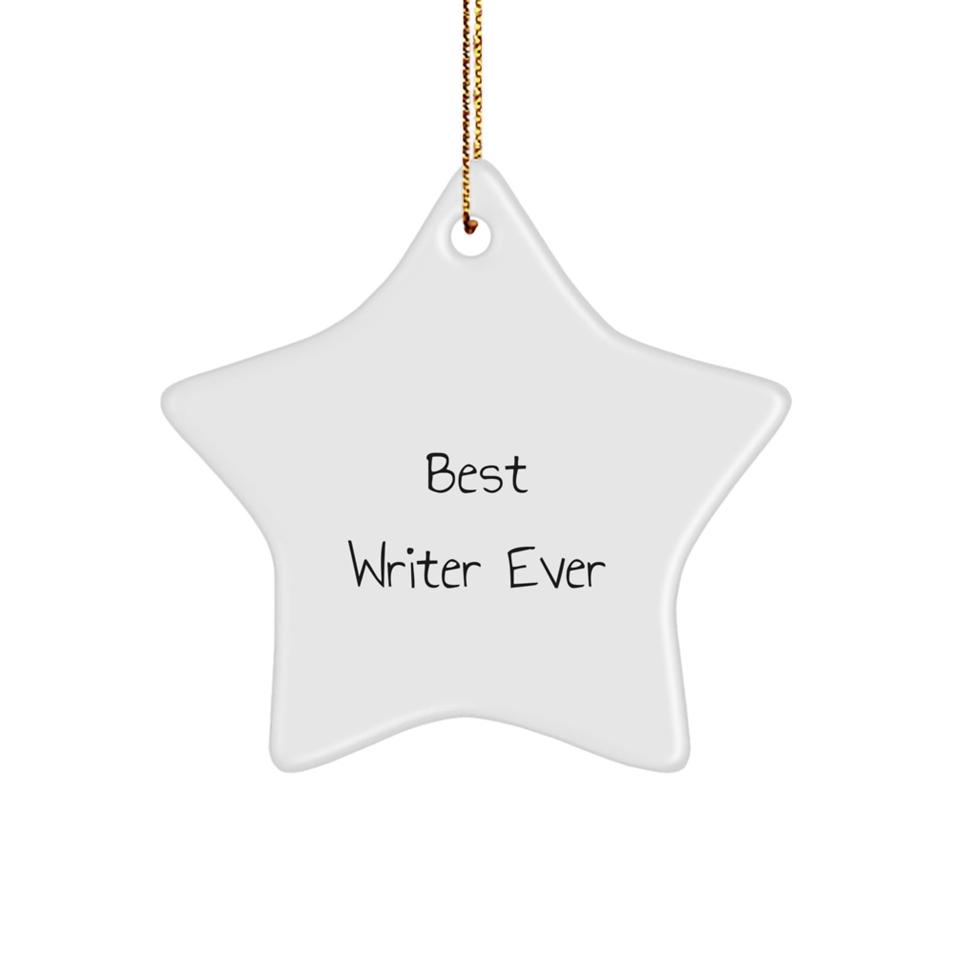 Funny Writer Star Ornament Gifts from Family for Writers at Christmas Unique - Image 1