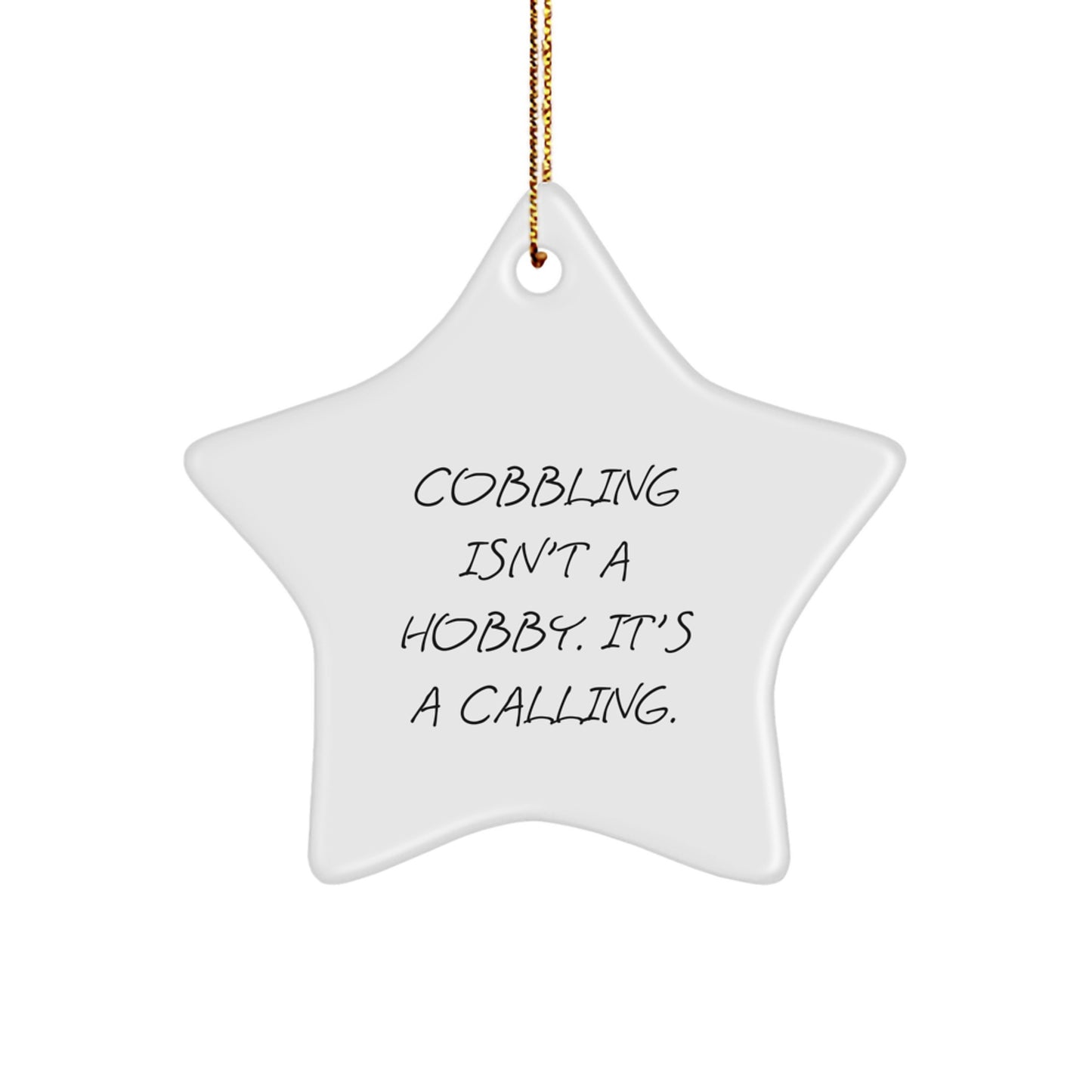 Gifts from Men for Cobbling Enthusiasts, Inspirational Star Ornament for Christmas Unique Gifts - Image 1