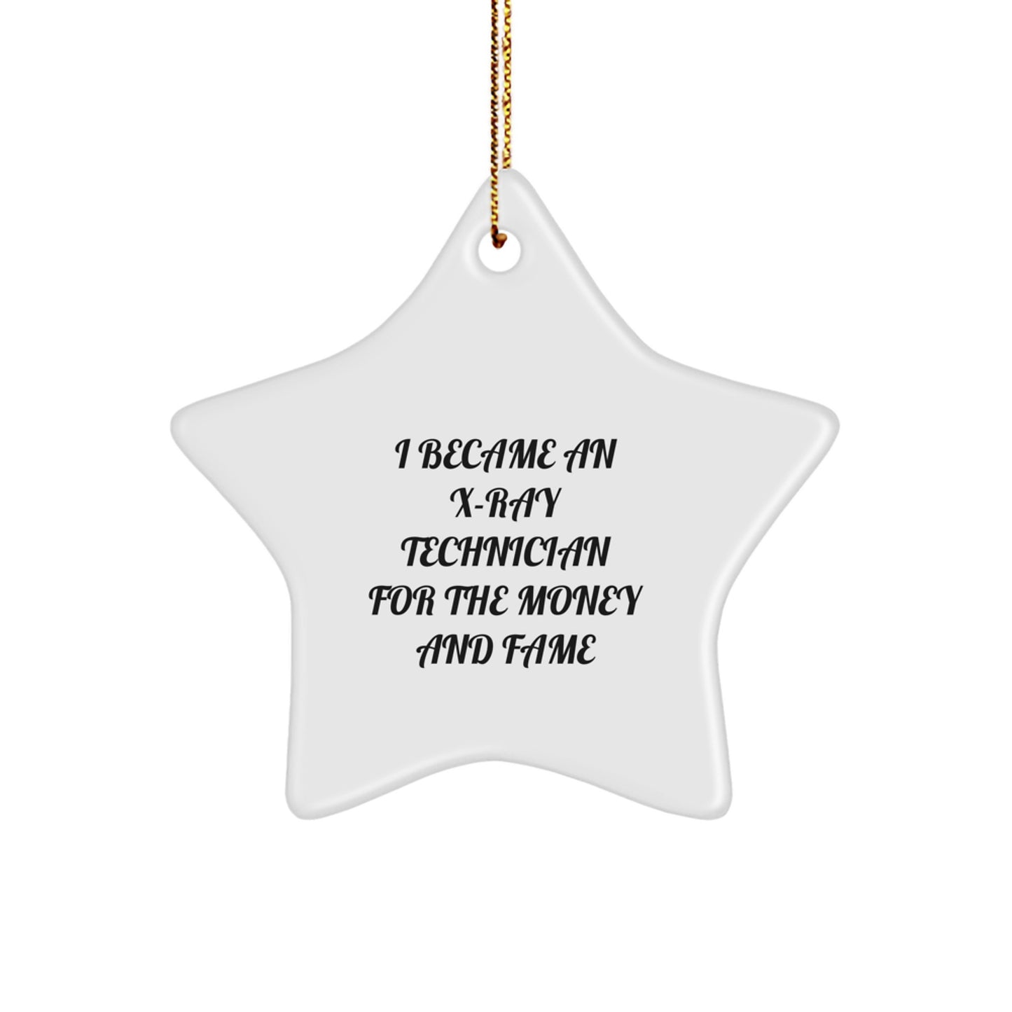 X-Ray Technician Gifts for Men, Funny Star Ornament, Christmas Memorable Presents from Friends, Unique X-Ray Technician Christmas Unique Gifts - Image 1