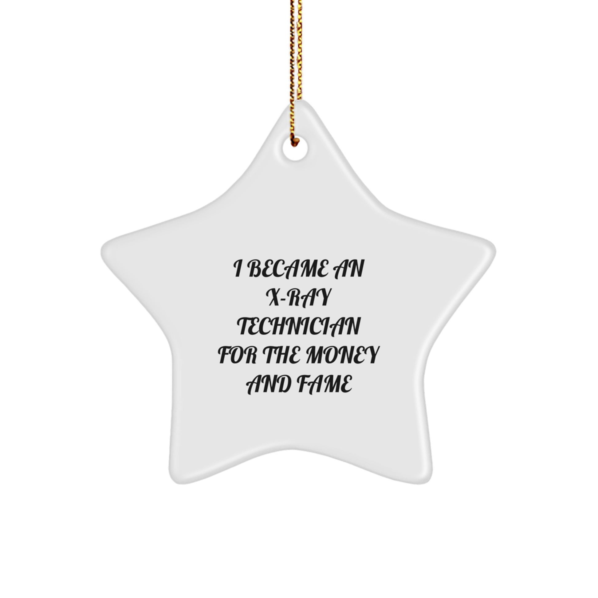 X-Ray Technician Gifts for Men, Funny Star Ornament, Christmas Memorable Presents from Friends, Unique X-Ray Technician Christmas Unique Gifts - Image 1