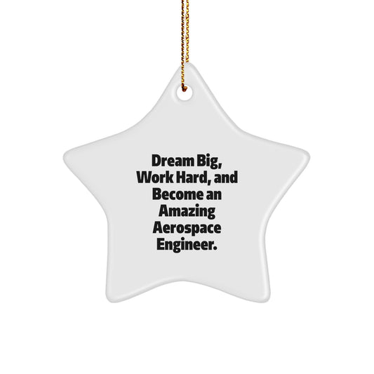 Aerospace Engineer Gifts from Friends for Men - Star Ornament, Inspirational Quote - Gifts for Aerospace Engineers on Christmas - Image 1