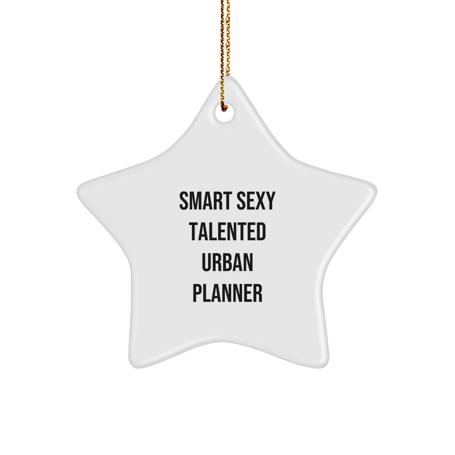 Funny Urban Planner Gifts from Friends - Smart Sexy Talented Star Ornament for Christmas - Image 1