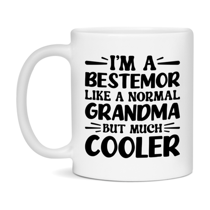 I'm A Bestemor Like A Normal Grandma But Much Cooler Mug – Funny Bestemor Gift – Grandma Coffee Mug – Gift For Bestemor
