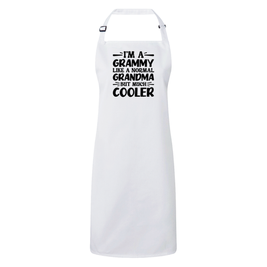I'm A Grammy Like A Normal Grandma But Much Cooler Apron – Funny Grammy Gift – Grandma Apron – Gift For Grammy