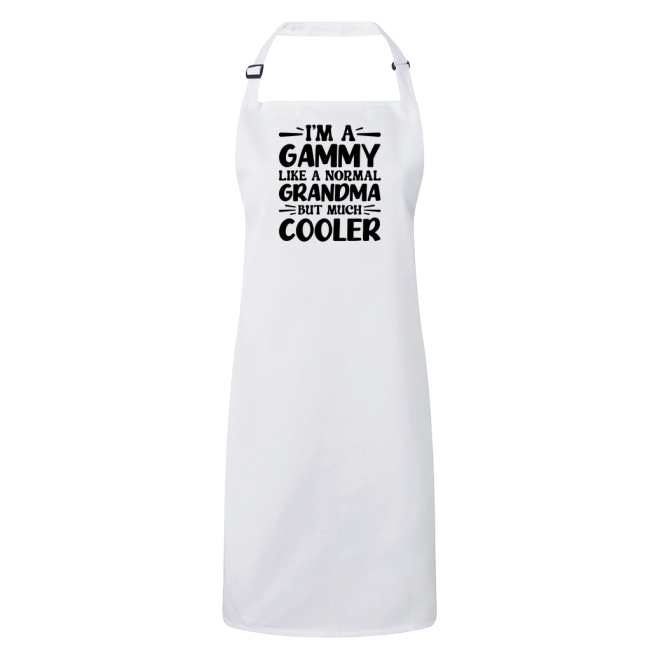 I'm A Gammy Like A Normal Grandma But Much Cooler Apron – Funny Gammy Gift – Grandma Apron – Gift For Gammy