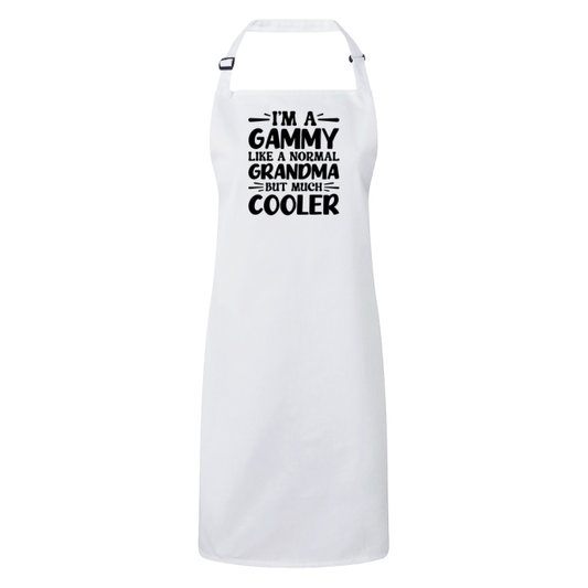 I'm A Gammy Like A Normal Grandma But Much Cooler Apron – Funny Gammy Gift – Grandma Apron – Gift For Gammy