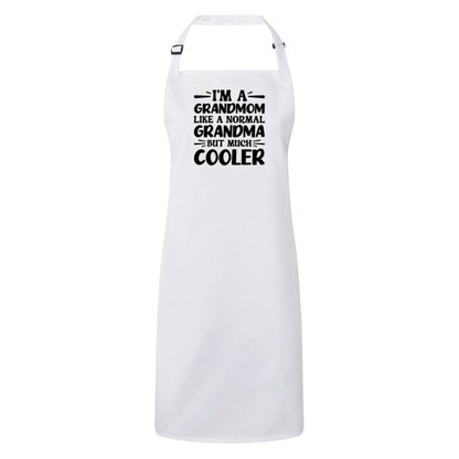 I'm A Grandmom Like A Normal Grandma But Much Cooler Apron – Funny Grandmom Gift – Grandma Apron – Gift For Grandmom