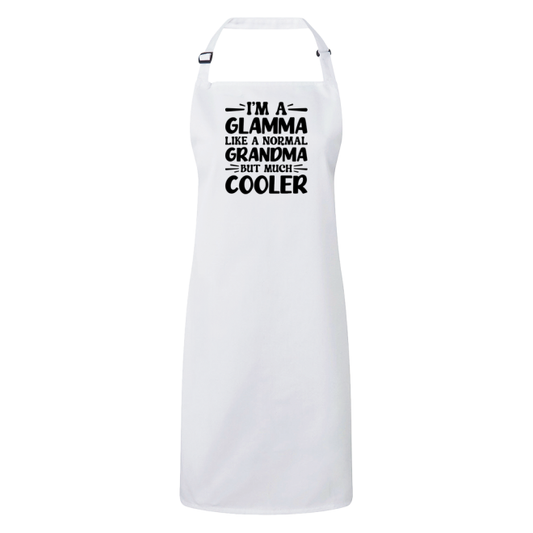 I'm A Glamma Like A Normal Grandma But Much Cooler Apron – Funny Glamma Gift – Grandma Apron – Gift For Glamma