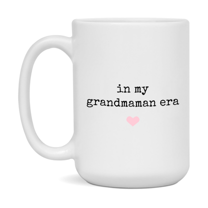In My Grandmamanman Era Coffee Mug – Cute Gift for Grandmaman