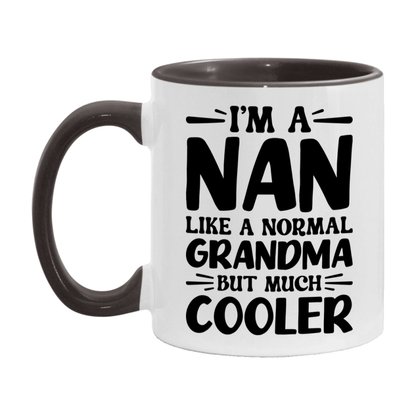 I'm A Nan Like A Normal Grandma But Much Cooler Mug – Funny Nan Gift – Grandma Coffee Mug – Gift For Nan