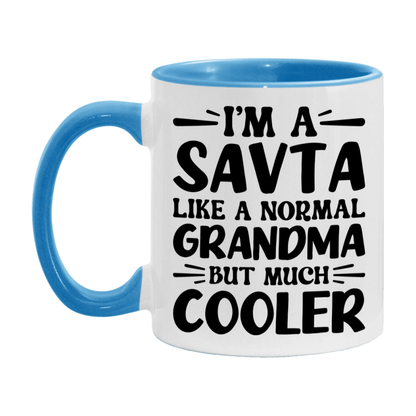 I'm A Savta Like A Normal Grandma But Much Cooler Mug – Funny Savta Gift – Grandma Coffee Mug – Gift For Savta