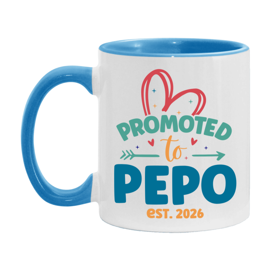 Promoted To Pepo Est. 2026 Coffee Mug – New Pepo Gift – Pregnancy Announcement Mug For New Baby