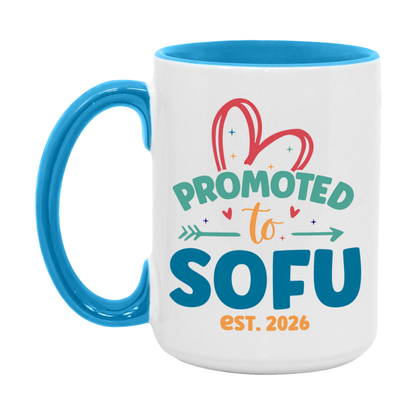 Promoted To Sofu Est. 2026 Coffee Mug – New Sofu Gift – Pregnancy Announcement Mug For New Baby