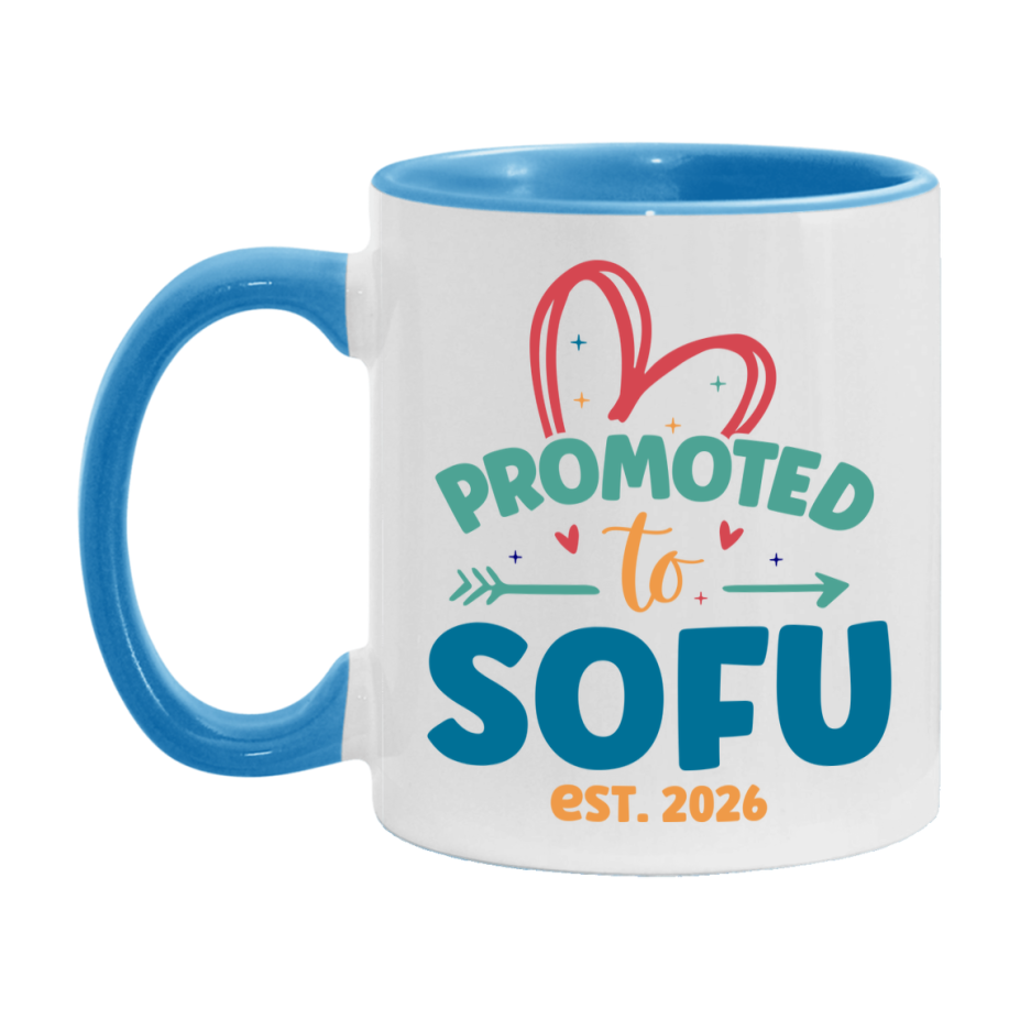 Promoted To Sofu Est. 2026 Coffee Mug – New Sofu Gift – Pregnancy Announcement Mug For New Baby