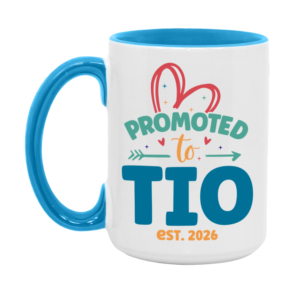 Promoted To Tio Est. 2026 Coffee Mug – New Tio Gift – Pregnancy Announcement Mug For New Baby