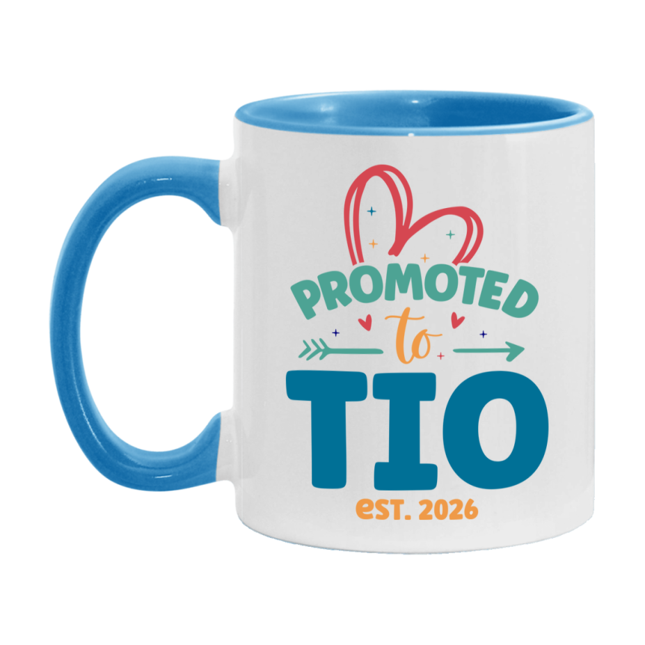 Promoted To Tio Est. 2026 Coffee Mug – New Tio Gift – Pregnancy Announcement Mug For New Baby