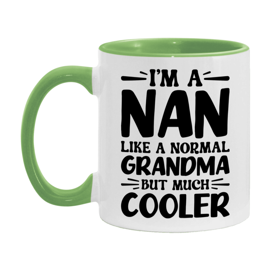 I'm A Nan Like A Normal Grandma But Much Cooler Mug – Funny Nan Gift – Grandma Coffee Mug – Gift For Nan
