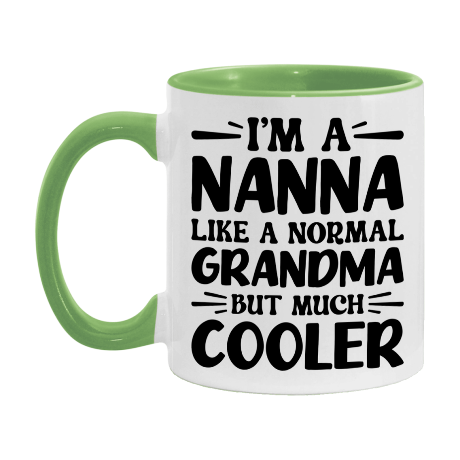 I'm A Nanna Like A Normal Grandma But Much Cooler Mug – Funny Nanna Gift – Grandma Coffee Mug – Gift For Nanna