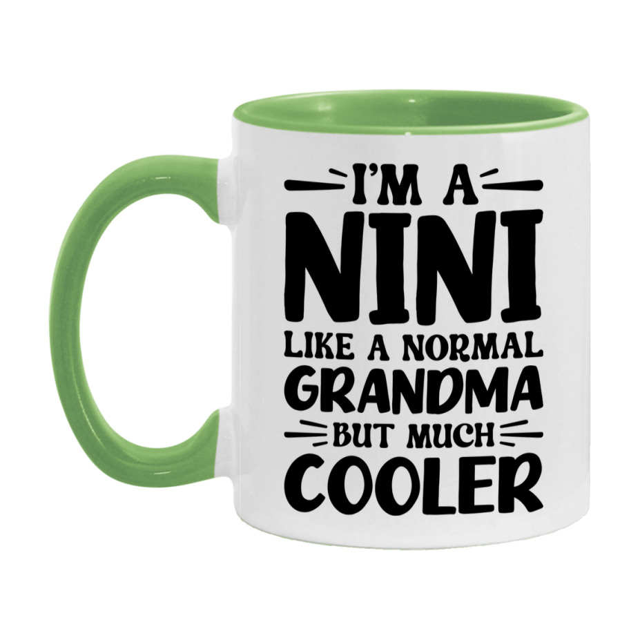 I'm A Nini Like A Normal Grandma But Much Cooler Mug – Funny Nini Gift – Grandma Coffee Mug – Gift For Nini