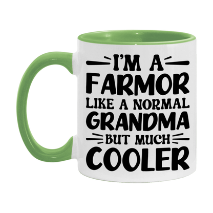 I'm A Farmor Like A Normal Grandma But Much Cooler Mug – Funny Farmor Gift – Grandma Coffee Mug – Gift For Farmor