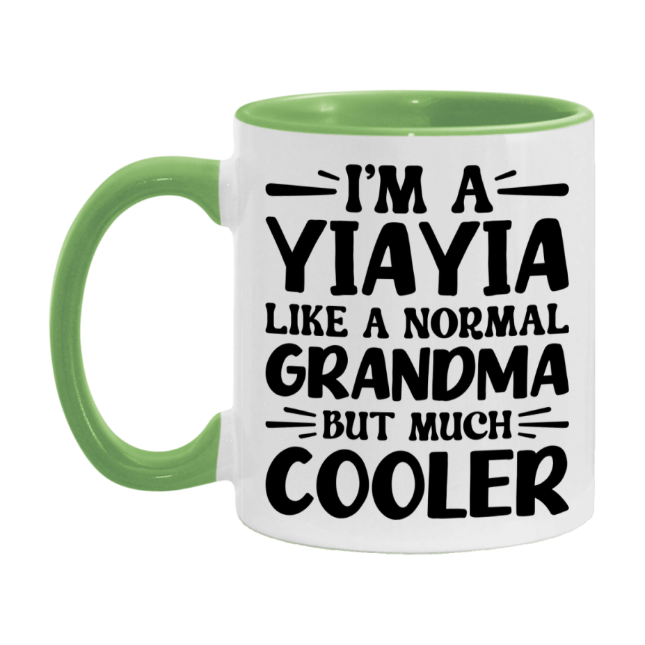 I'm A Yiayia Like A Normal Grandma But Much Cooler Mug – Funny Yiayia Gift – Grandma Coffee Mug – Gift For Yiayia