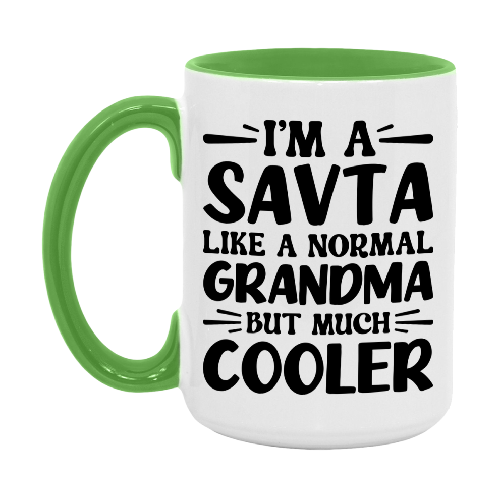 I'm A Savta Like A Normal Grandma But Much Cooler Mug – Funny Savta Gift – Grandma Coffee Mug – Gift For Savta