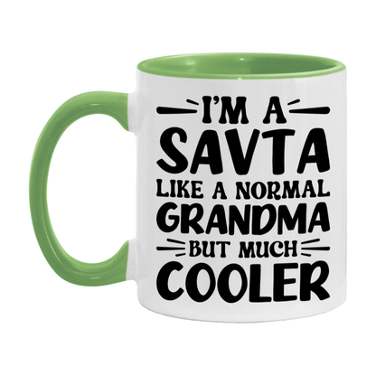 I'm A Savta Like A Normal Grandma But Much Cooler Mug – Funny Savta Gift – Grandma Coffee Mug – Gift For Savta