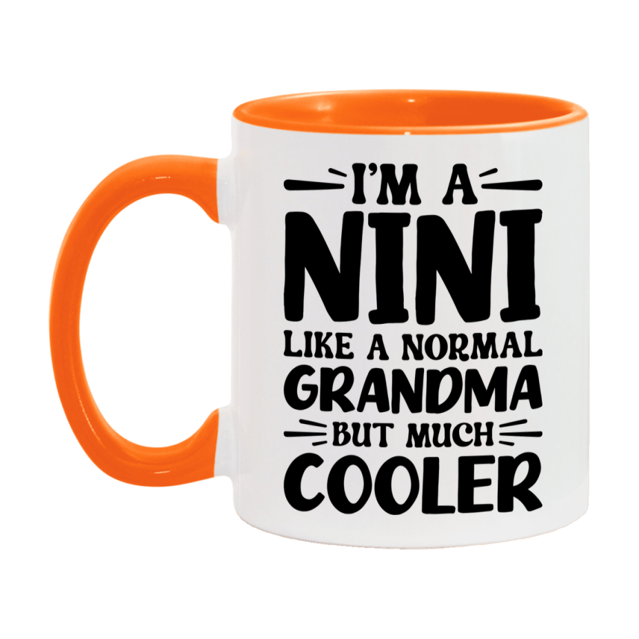 I'm A Nini Like A Normal Grandma But Much Cooler Mug – Funny Nini Gift – Grandma Coffee Mug – Gift For Nini