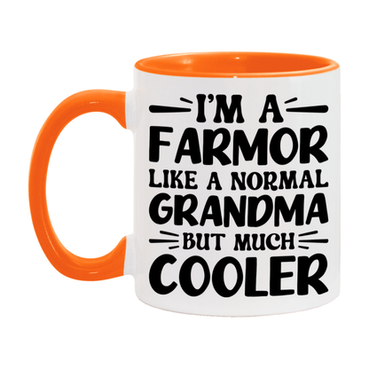 I'm A Farmor Like A Normal Grandma But Much Cooler Mug – Funny Farmor Gift – Grandma Coffee Mug – Gift For Farmor