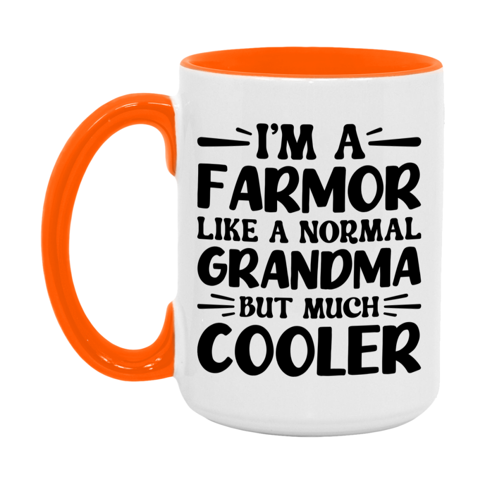I'm A Farmor Like A Normal Grandma But Much Cooler Mug – Funny Farmor Gift – Grandma Coffee Mug – Gift For Farmor