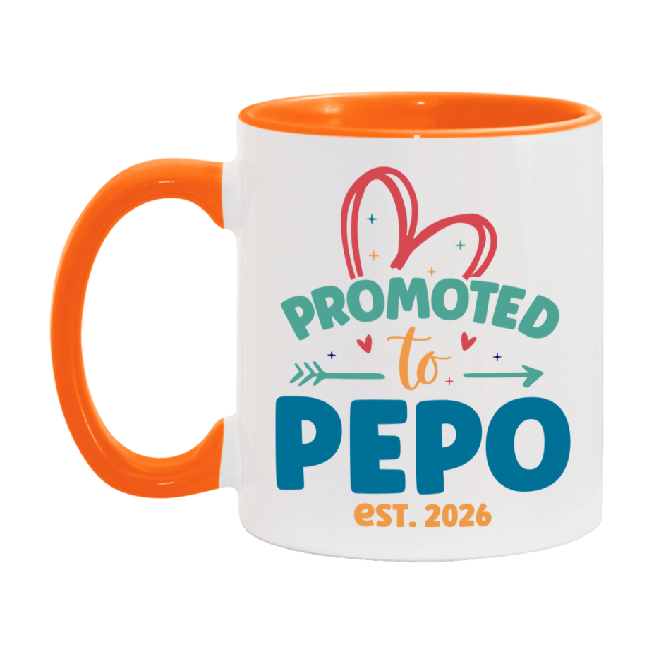 Promoted To Pepo Est. 2026 Coffee Mug – New Pepo Gift – Pregnancy Announcement Mug For New Baby