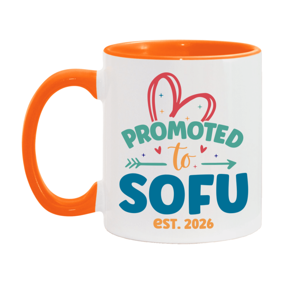 Promoted To Sofu Est. 2026 Coffee Mug – New Sofu Gift – Pregnancy Announcement Mug For New Baby