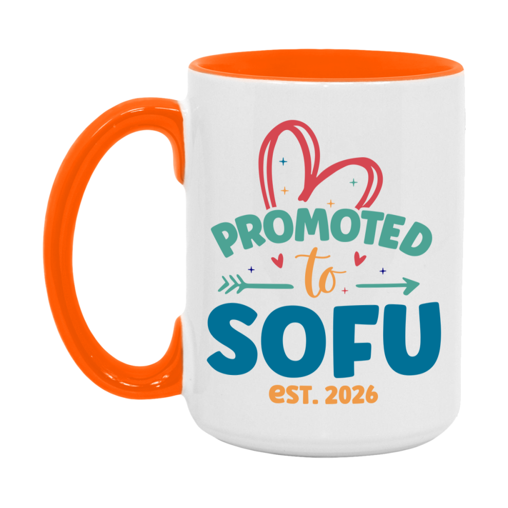 Promoted To Sofu Est. 2026 Coffee Mug – New Sofu Gift – Pregnancy Announcement Mug For New Baby