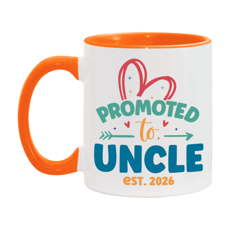 Promoted To Uncle Est. 2026 Coffee Mug – New Uncle Gift – Pregnancy Announcement Mug For New Baby