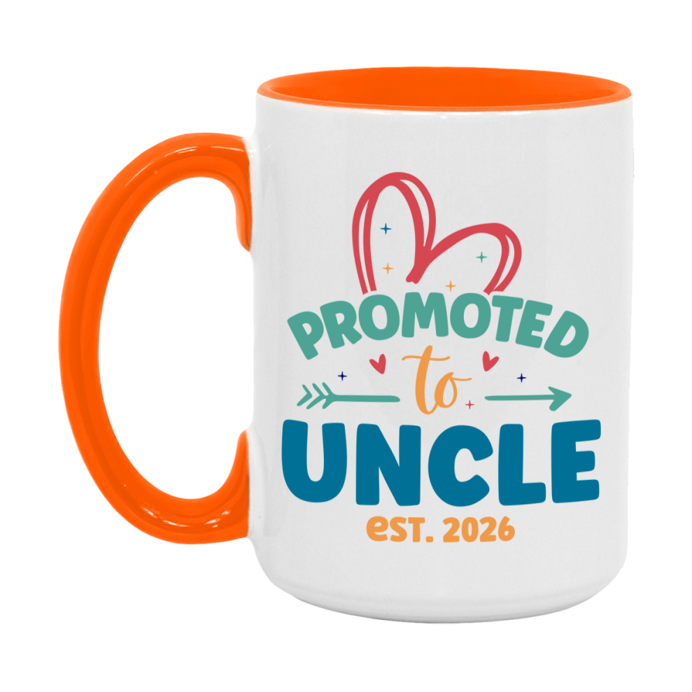 Promoted To Uncle Est. 2026 Coffee Mug – New Uncle Gift – Pregnancy Announcement Mug For New Baby