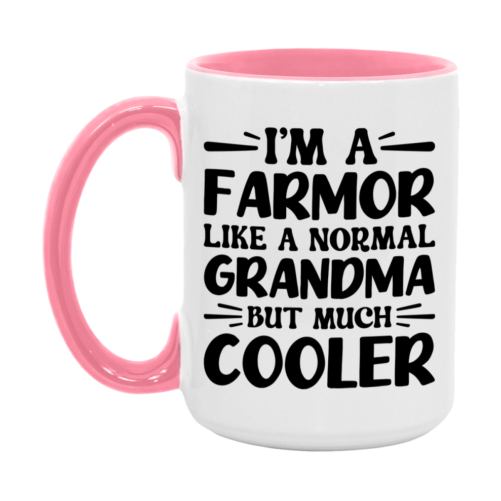 I'm A Farmor Like A Normal Grandma But Much Cooler Mug – Funny Farmor Gift – Grandma Coffee Mug – Gift For Farmor