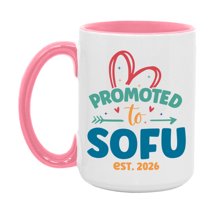 Promoted To Sofu Est. 2026 Coffee Mug – New Sofu Gift – Pregnancy Announcement Mug For New Baby