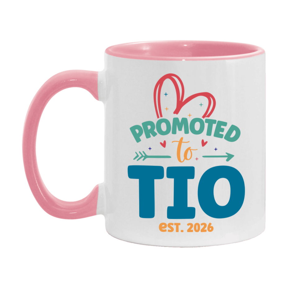 Promoted To Tio Est. 2026 Coffee Mug – New Tio Gift – Pregnancy Announcement Mug For New Baby